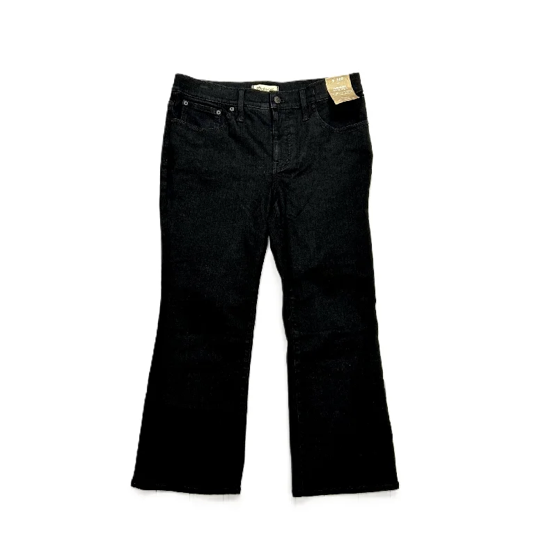 Women's Jodhpurs with Mid WaistJeans Flared By Madewell In Black Denim, Size: 10