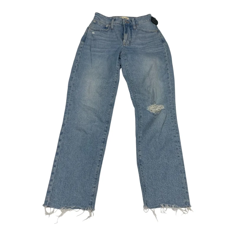 Women's Jodhpurs with Low CollarJeans Straight By Madewell In Blue Denim, Size: 0