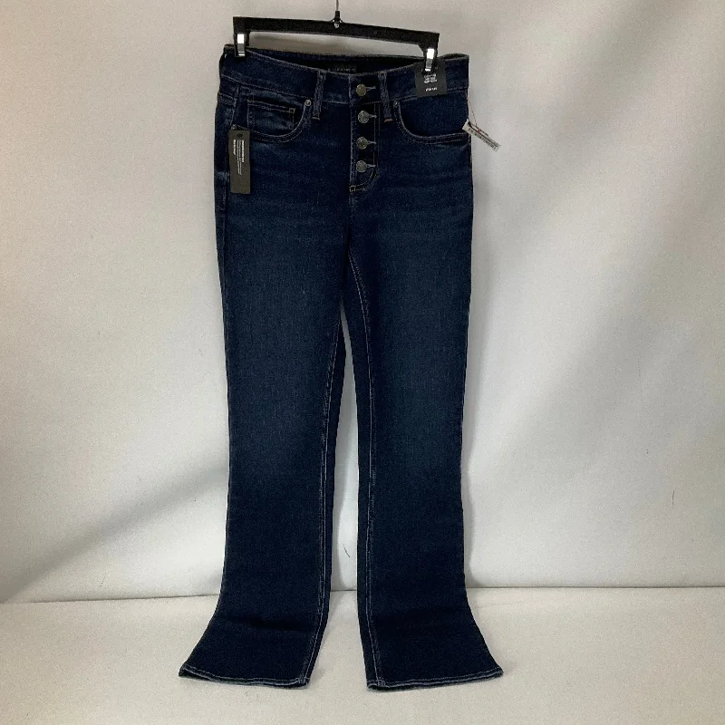 Women's Jodhpurs with Belt LoopsJeans Boot Cut By Silver In Blue Denim, Size: 2