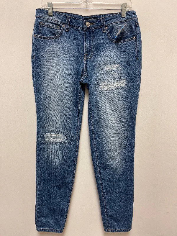 Women's Cropped PantsJeans Straight By Jessica Simpson In Blue Denim, Size: 8