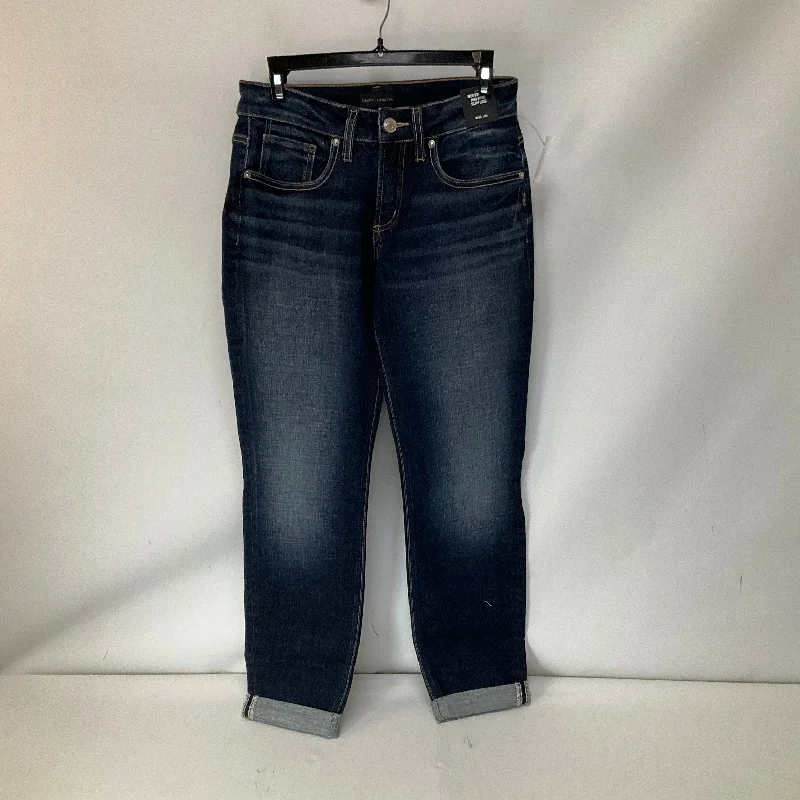 Women's Jodhpurs with Low CollarJeans Boyfriend By Silver In Blue Denim, Size: 2