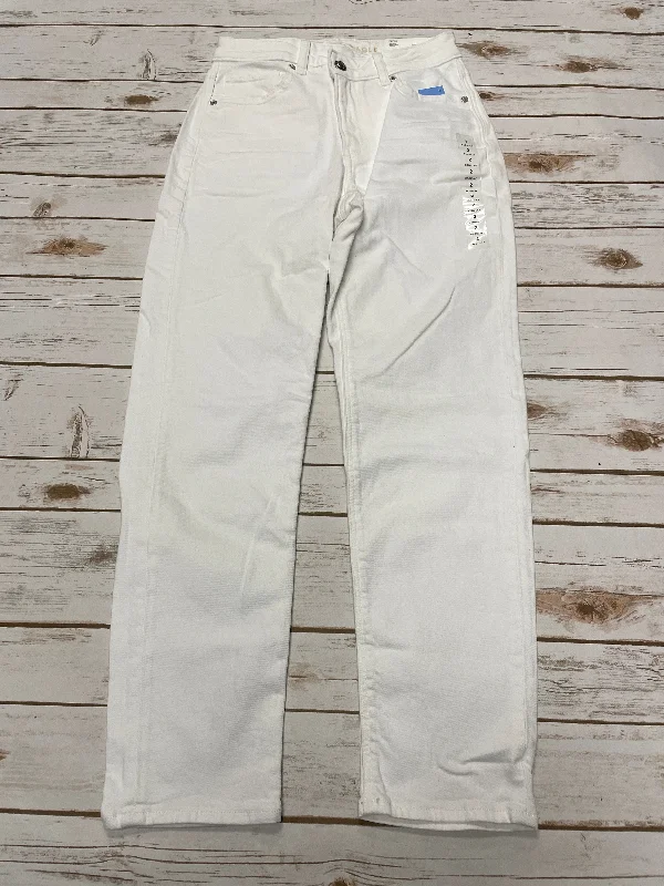 Women's Jodhpurs with Straight LegJeans Straight By American Eagle In White, Size: 2