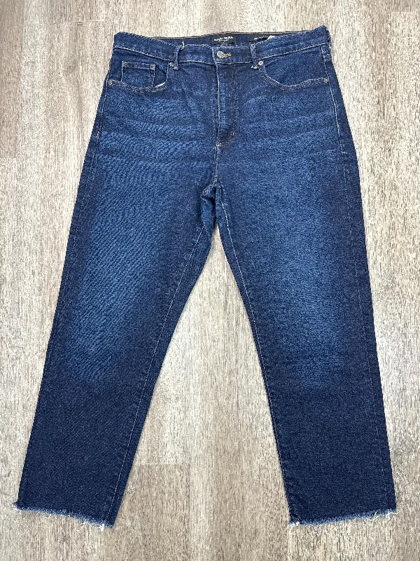 Women's Capri PantsJeans Straight By Banana Republic In Blue Denim, Size: 14