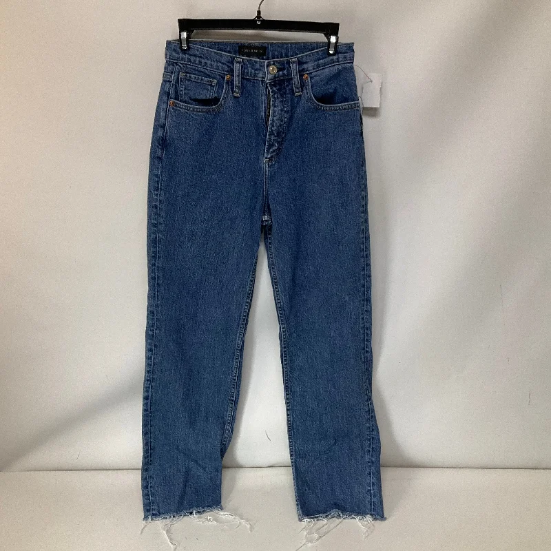 Women's Jodhpurs with Boat NeckJeans Boyfriend By Silver In Blue Denim, Size: 2