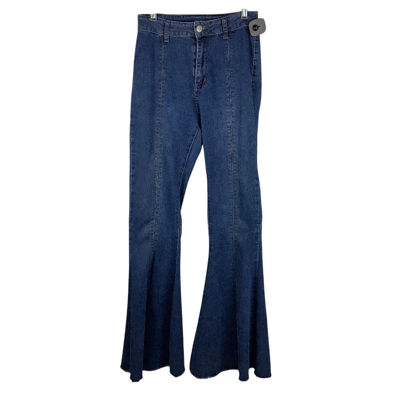 Women's Jodhpurs with Shirt CollarJeans Boot Cut By Altard State In Blue Denim, Size: S