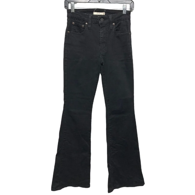 Women's Jodhpurs with Rounded CollarJeans Flared By Levis In Black, Size:2