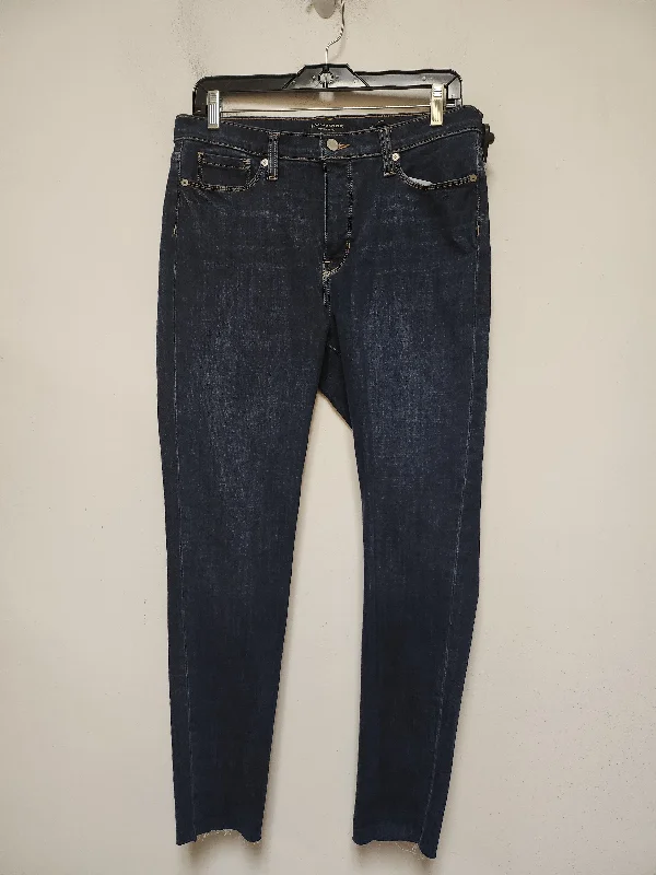 Women's Jodhpurs with Low CollarJeans Skinny By Banana Republic In Blue Denim, Size: 8