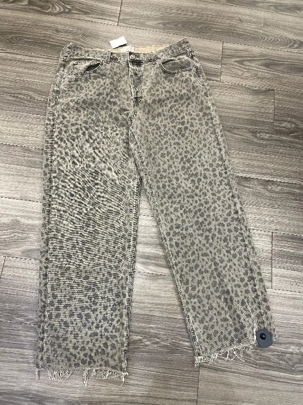  Women's High-Waisted PantsJeans Boyfriend By Universal Thread In Animal Print, Size: 14