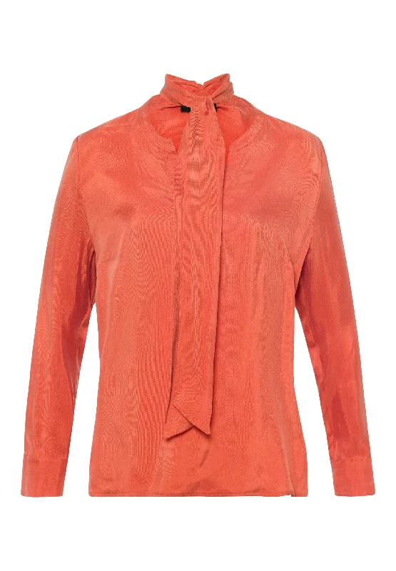 Women's Wide Collar SweatersTuzzi Orange Cupro Blouse