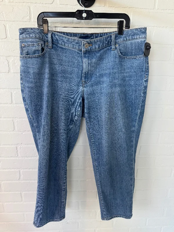 Women's Dress PantsJeans Boyfriend By Talbots In Blue Denim, Size: 16