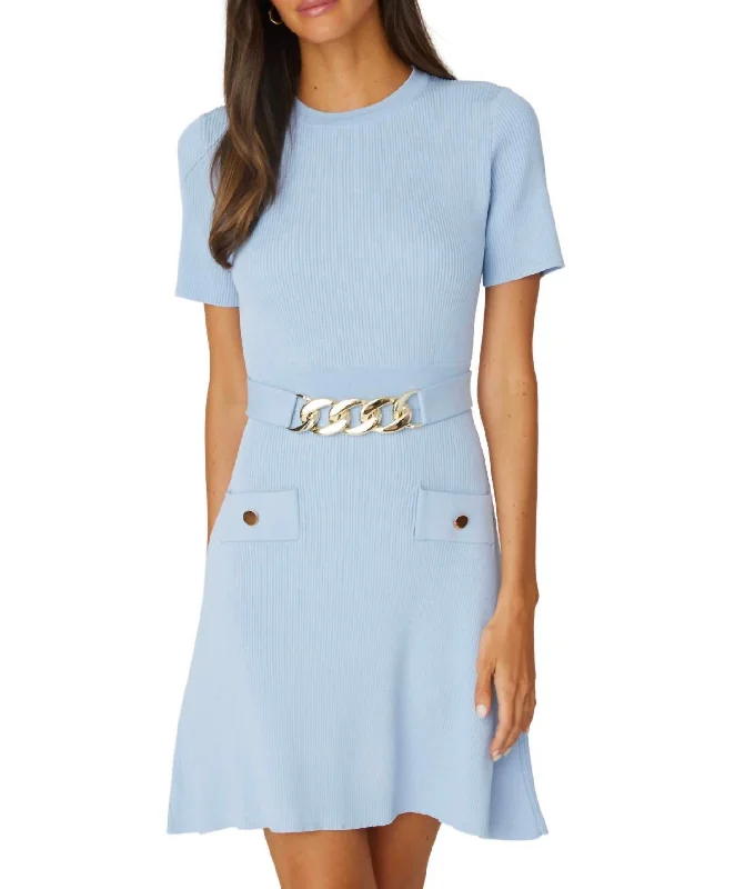 Women's Peter Pan Collar DressesAdria Dress In Light Blue