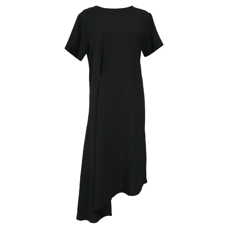 Women's Asymmetrical DressesAnn Demeulemeester Asymmetric Dress in Black Wool