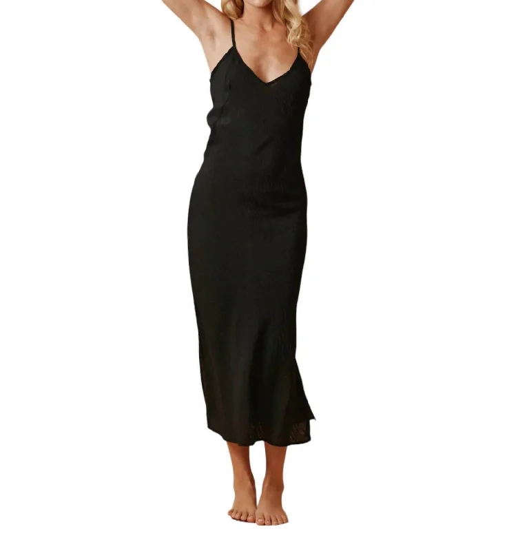 Women's Racerback DressesCarmel Slip Dress In Black