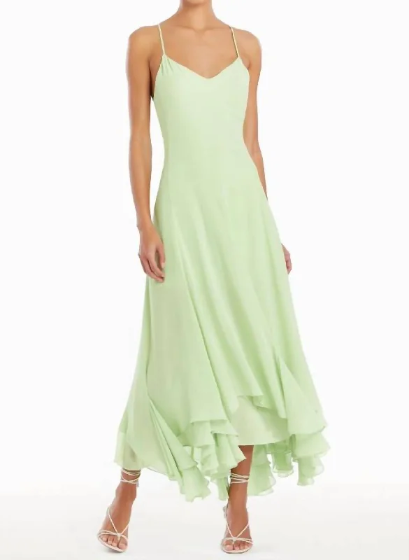 Women's Cold-Shoulder DressesClemenza Dress In Pear Green