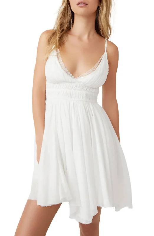 Women's Boat-Neck DressesDelia Slip Dress In Ivory