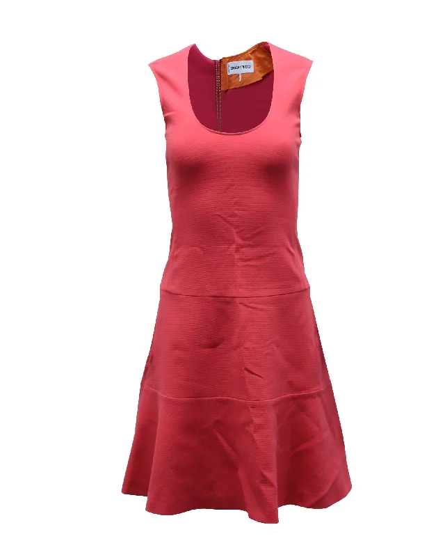 Women's Low Collar DressesEmilio Pucci Sleeveless Dress in Pink Wool