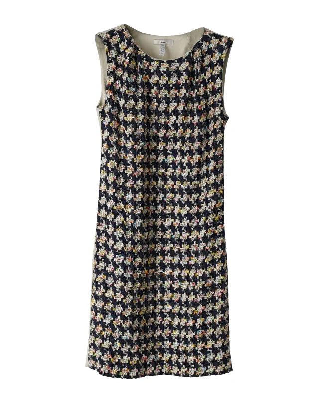 Women's Sweetheart-Back DressesErdem Sleeveless Tweed Sheath Dress in Multicolor Polyester