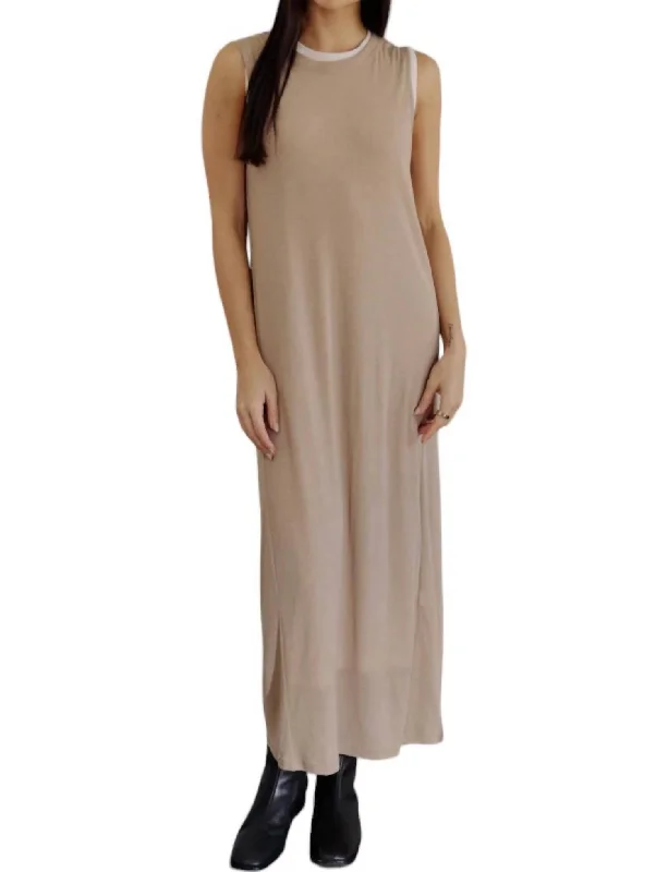 Women's Wide-Neck DressesEunice Dress In Tan