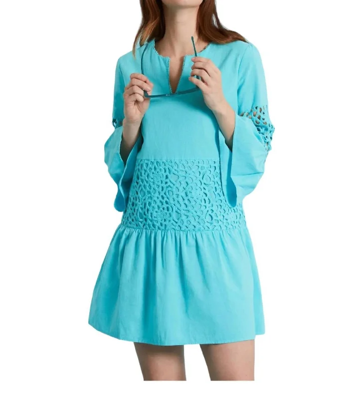 Women's Sheath DressesIzzy Eyelet Dress In Seaside