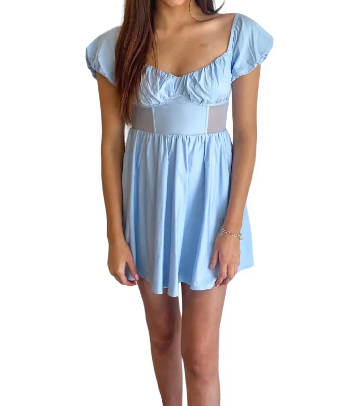 Women's Turtleneck DressesJust Like Heaven Dress In Blue