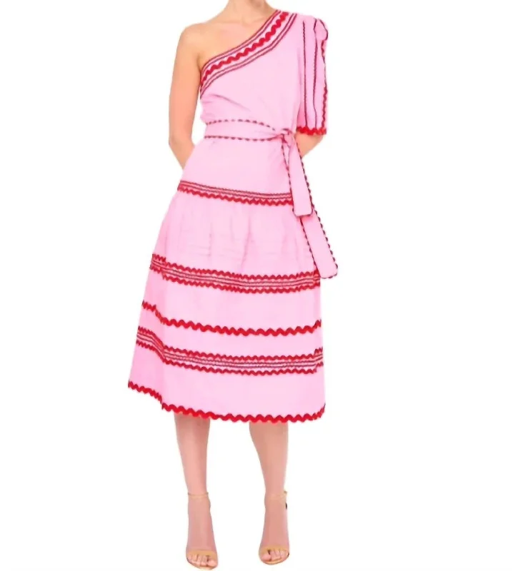 Women's V-Shaped Collar DressesKerrin Dress In Pink