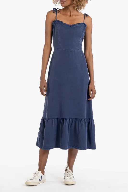 Women's High Collar DressesMeriah Dress In Blue