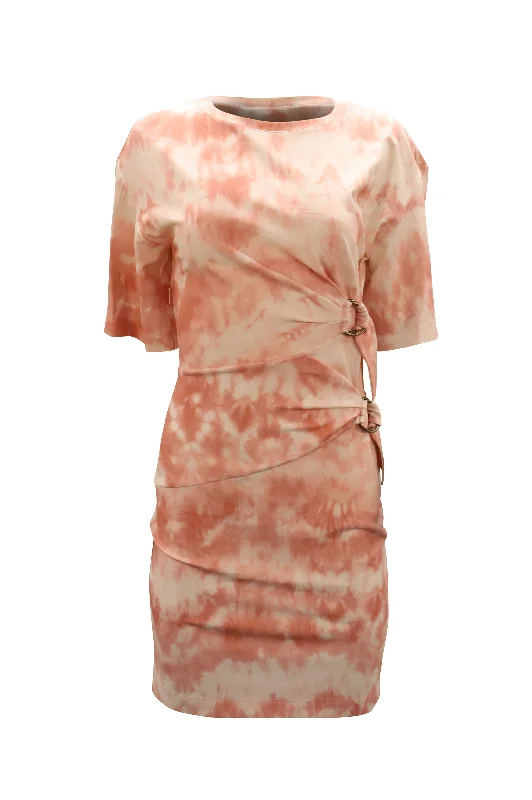 Women's Cut-Out DressesRoberto Cavalli Knitted Tie-Dye Dress in Pink Viscose