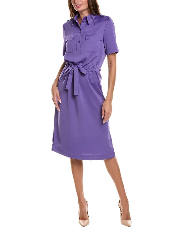 Women's Keyhole-Neck DressesSt. John Pocket Shirtdress