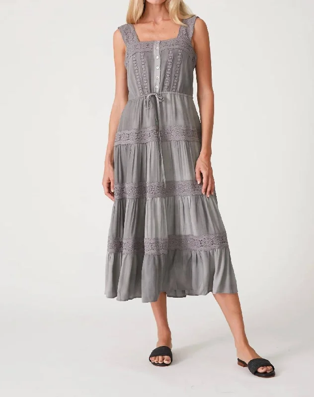 Women's Midi DressesStevie Dress In Grey