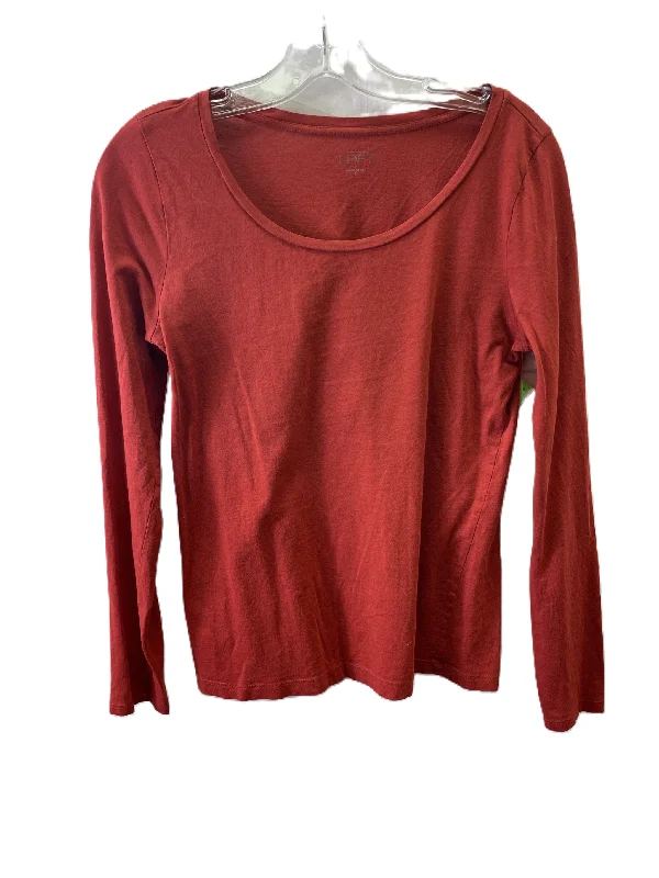 Women's Blouse with Low CollarTop Long Sleeve Basic By Loft  Size: S