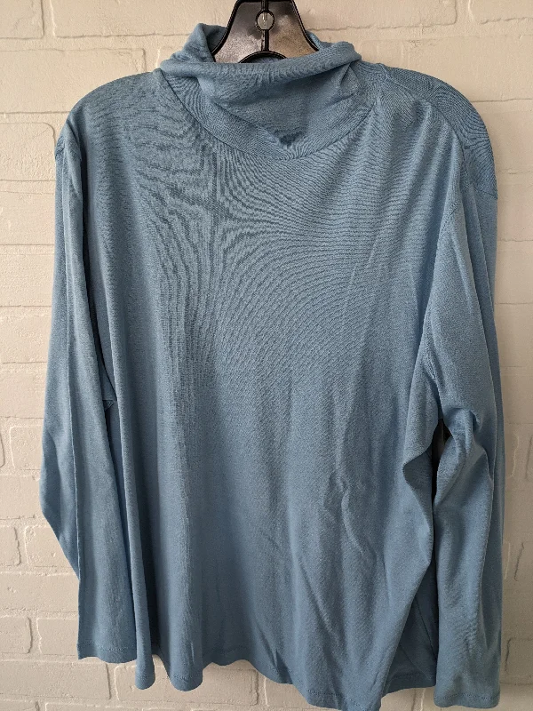 Women's Blouse with U-Shaped CollarTop Long Sleeve Basic By Talbots  Size: 2x