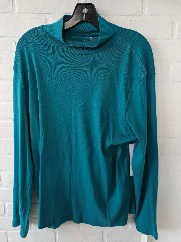 Women's Blouse with Square CollarTop Long Sleeve Basic By Talbots  Size: 3x