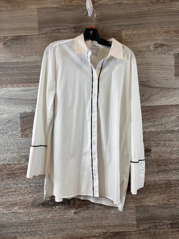 Women's Blouse with ZipperTop Long Sleeve By Chicos  Size: M