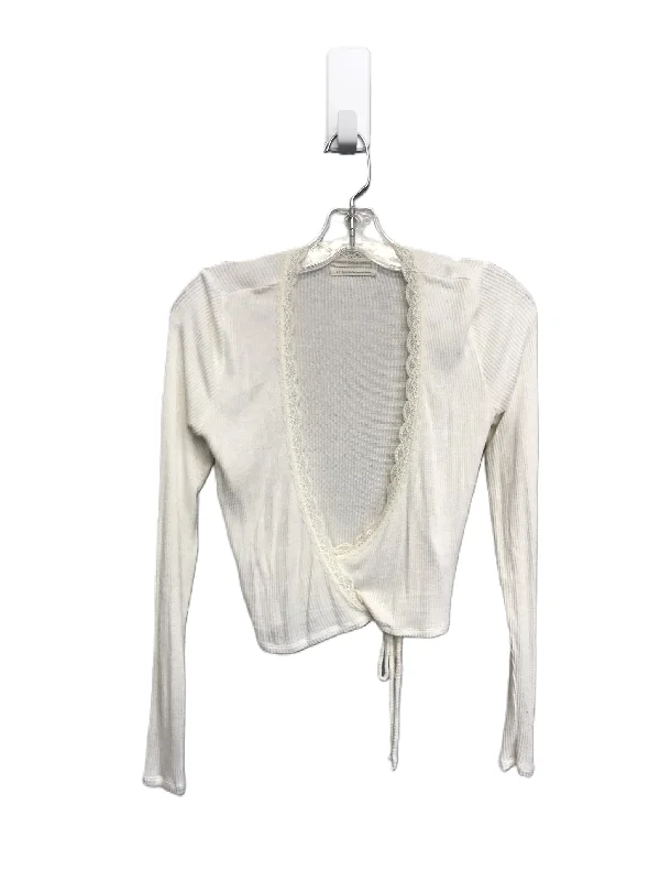 Women's Blouse with Sweetheart NeckTop Long Sleeve By Urban Outfitters  Size: S