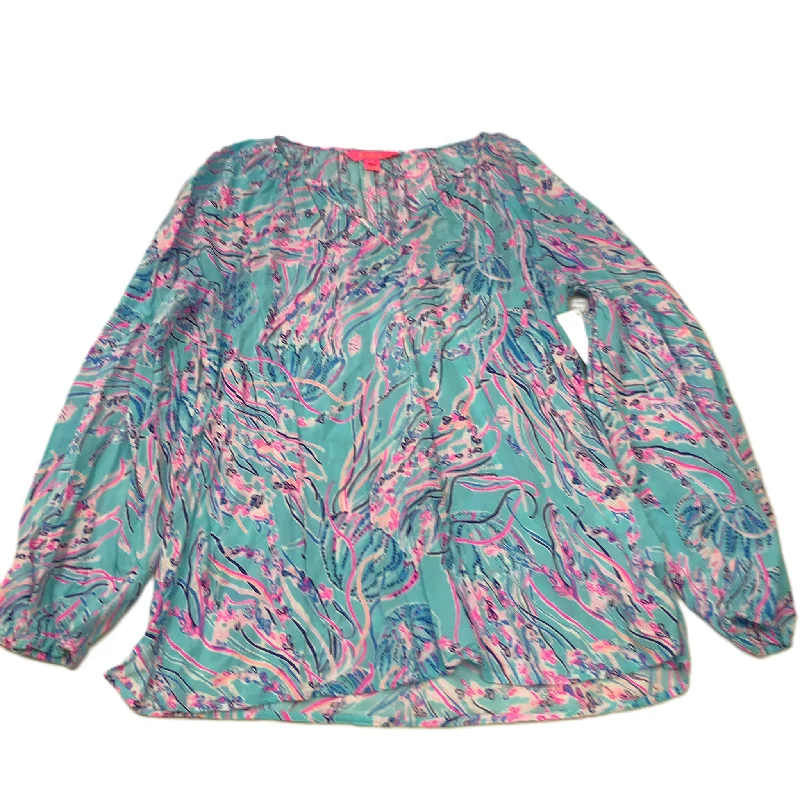 Women's Blouse for Casual WearTop Long Sleeve Designer By Lilly Pulitzer  Size: M