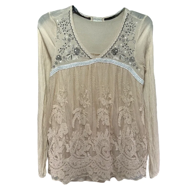 Women's Blouse with U-Shaped CollarEmbroidered Lace Tunic By Altard State  Size: S