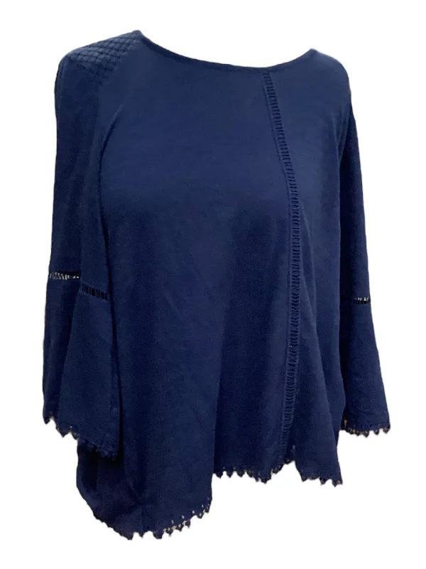 Women's Blouse with Keyhole CollarTop 3/4 Sleeve By Style And Company  Size: S