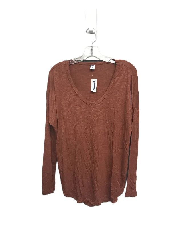 Women's Blouse with CollarTop Long Sleeve Basic By Old Navy  Size: M