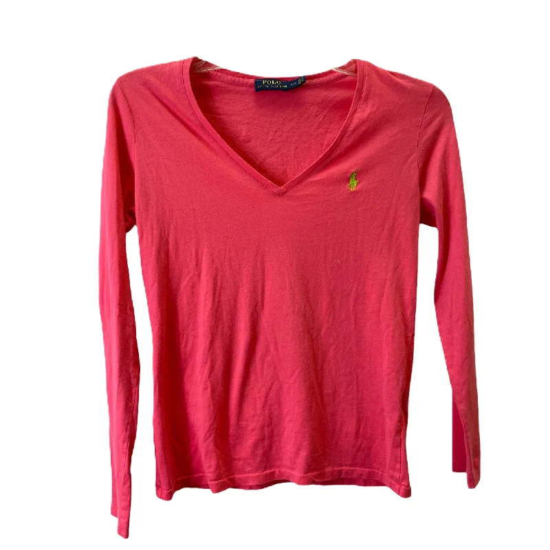 Women's Blouse with Peter Pan CollarTop Long Sleeve Basic By Polo Ralph Lauren  Size: S