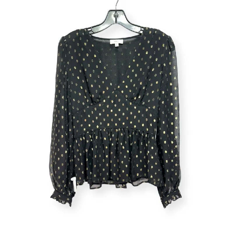 Women's Blouse with Sweetheart CollarTop Long Sleeve By A Loves A  Size: Xs