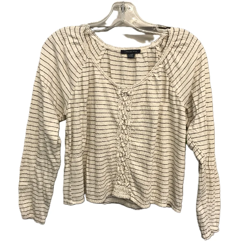 Women's Blouse with V-Shaped HemTop Long Sleeve By American Eagle  Size: Xs