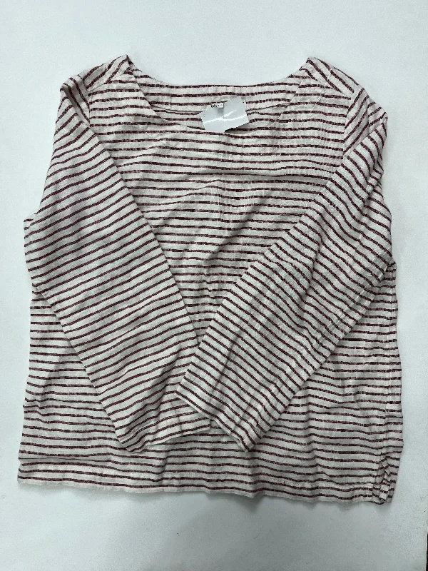 Women's Blouse with Square CollarTop Long Sleeve By Artisan Ny  Size: M