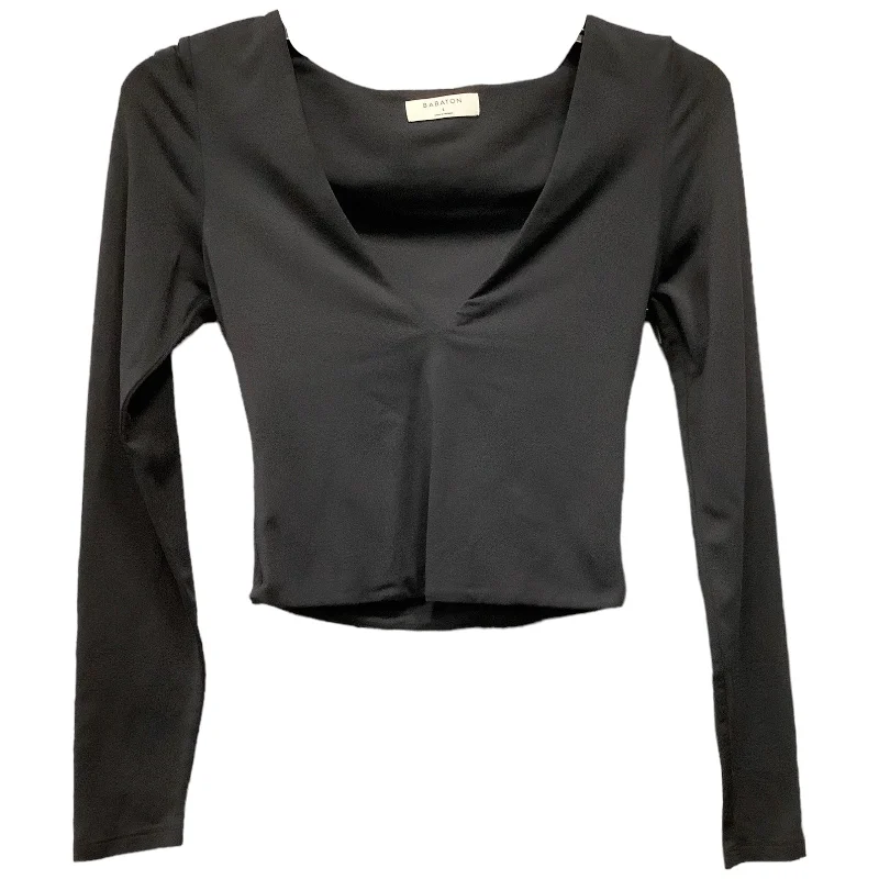 Women's Blouse with Shirt CollarTop Long Sleeve By Babaton  Size: S