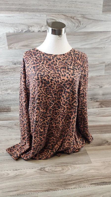 Women's High-Neck BlouseTop Long Sleeve By Chicos  Size: Xl