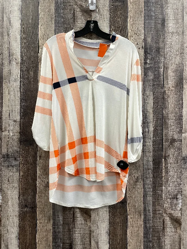 Women's Blouse with Boat CollarTop Long Sleeve By Cmf  Size: M