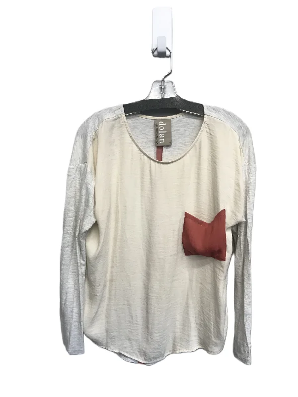 Women's Blouse with Mandarin CollarTop Long Sleeve By Dolan Left Coast  Size: S