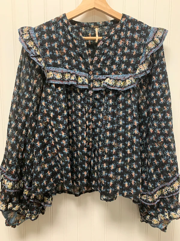 Women's Blouse with PeterTop Long Sleeve By Free People  Size: Xs