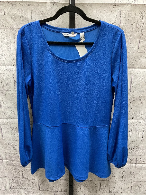 Women's Blouse with Fur TrimTop Long Sleeve By Isaac Mizrahi Live Qvc  Size: S