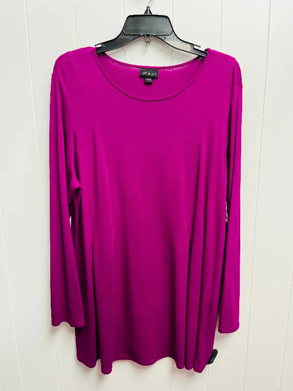 Women's Blouse with Shawl CollarTop Long Sleeve By J. Jill  Size: L