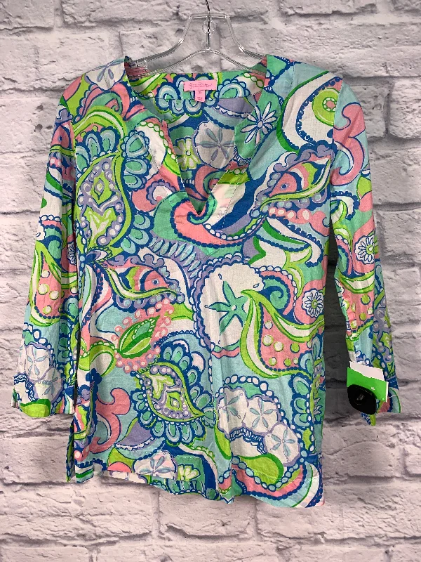 Women's Blouse with HoodTop Long Sleeve By Lilly Pulitzer  Size: Xs